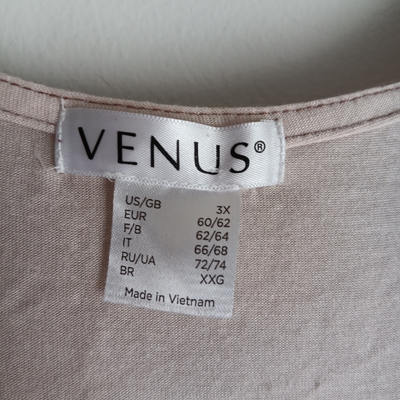 🚨Venus Brown Ombre Blouse with Floral Lace EUC - Picture 4 of 6